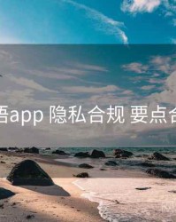秘语app 隐私合规 要点合辑