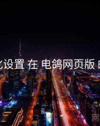 个性化设置 在 电鸽网页版 的实操