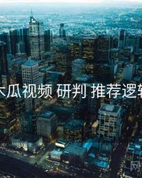 木瓜视频 研判 推荐逻辑