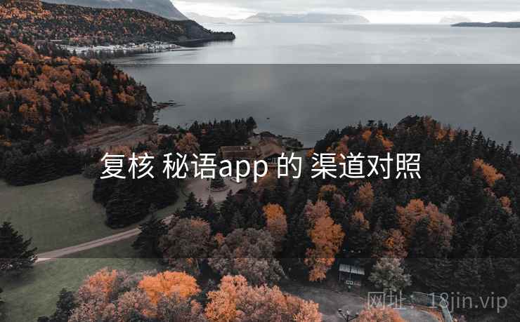 复核 秘语app 的 渠道对照