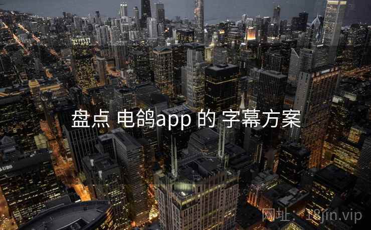 盘点 电鸽app 的 字幕方案 盘点 电鸽app 的 字幕方案